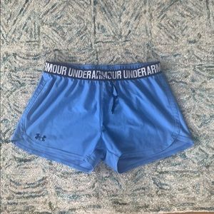 Under armour blue shorts size medium